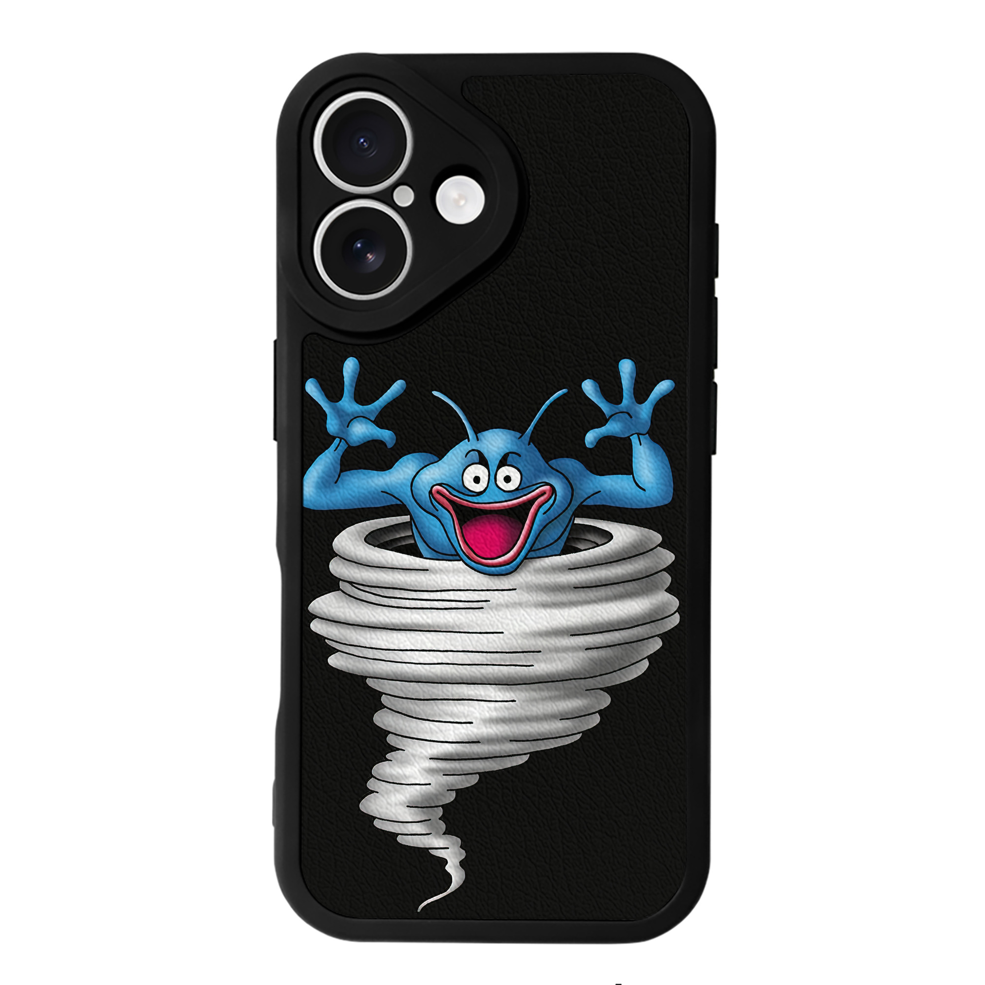 （画像用） ドラゴンクエスト Doragon Kuesuto Dragon Quest 【iPhone 16シリーズ対応】シリコンスマホケース（レザー調） 材質：シリコン